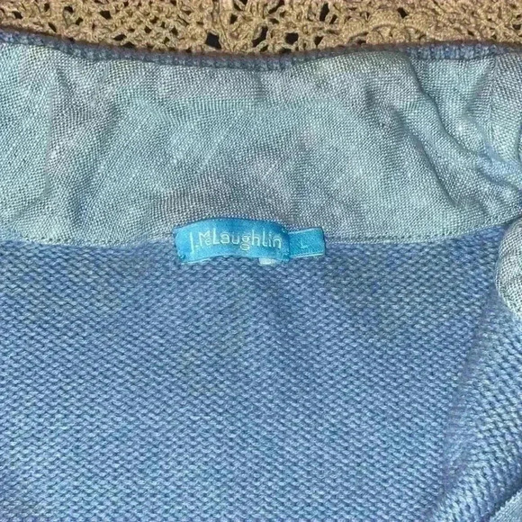 J McLaughlin combed cotton quarter zip sweater - Picture 3 of 8